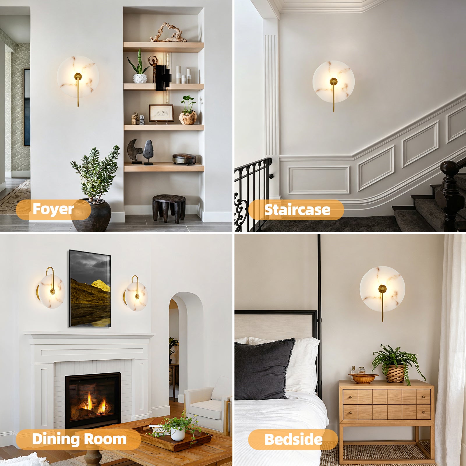Aura Minimalist LED Wall Sconce with TRIAC Dimming