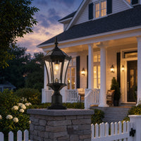 Sentinel Dusk-to-Dawn Solar Post Light (Matte Black)